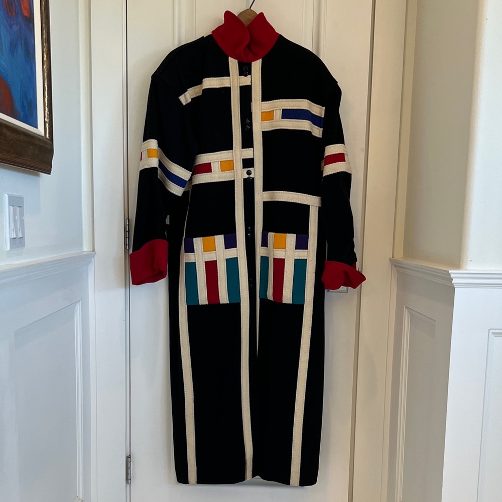 Colorful Patterned Women's Coat